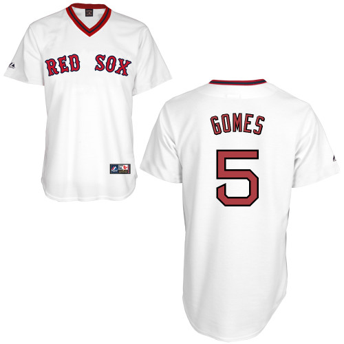 Jonny Gomes #5 mlb Jersey-Boston Red Sox Women's Authentic Home Alumni Association Baseball Jersey